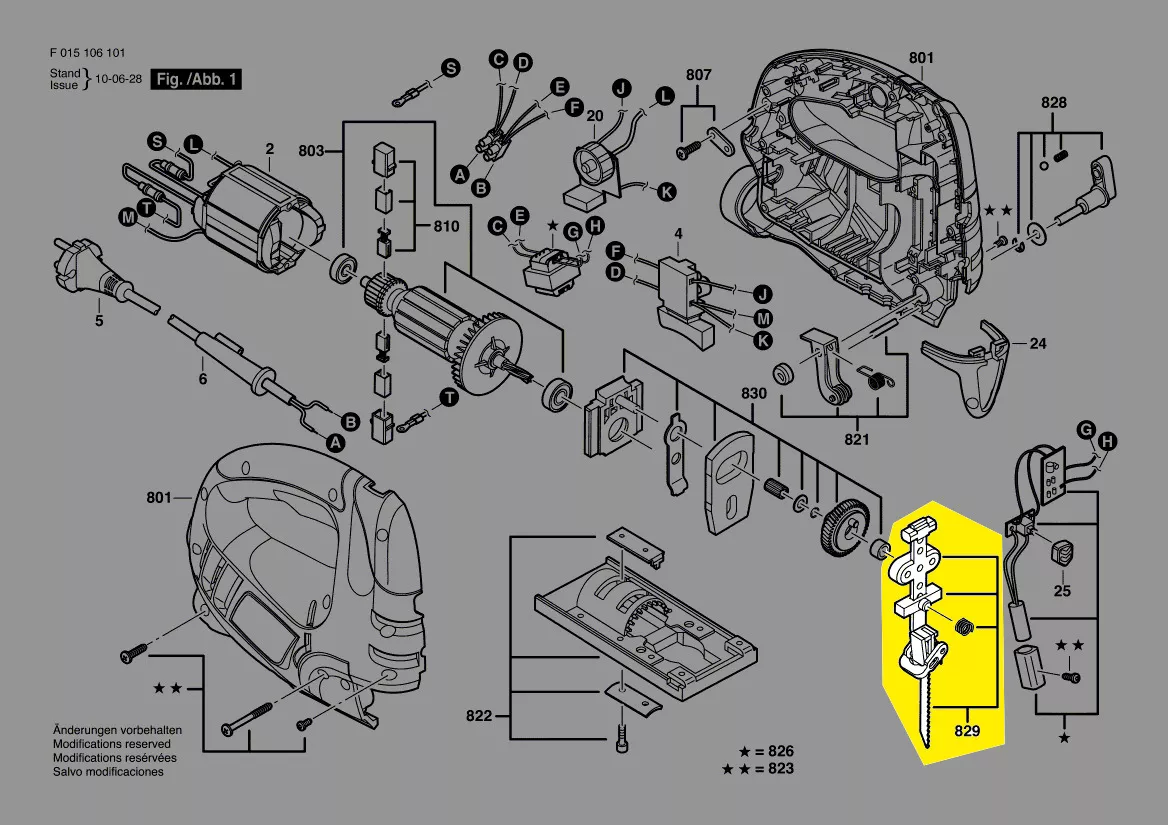 Tringle de course réf. 2 610 Z01 399 BOSCH